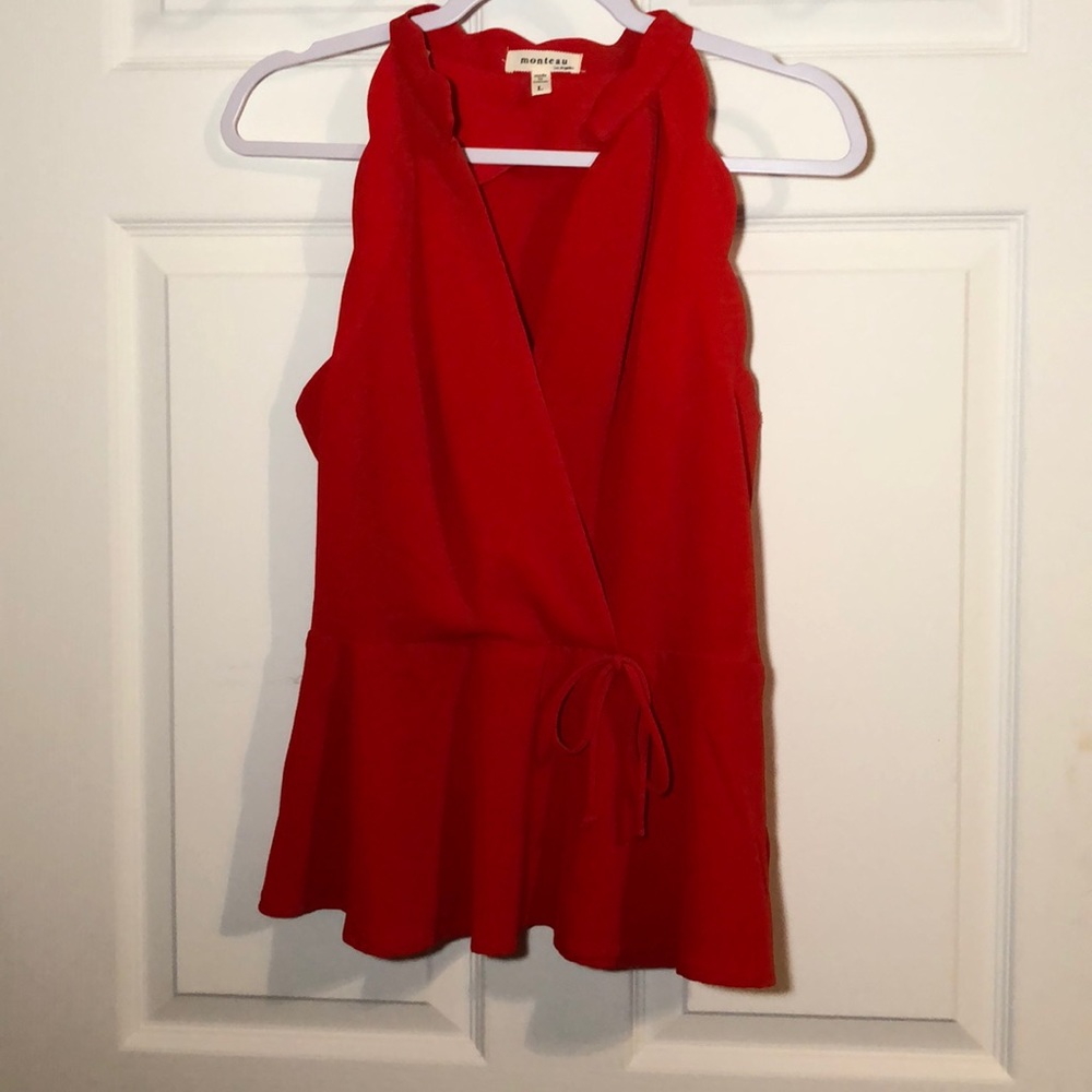 Red blouse. New without tags